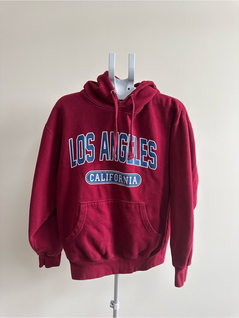Los Angeles California WINE Red Pullover Hoodie